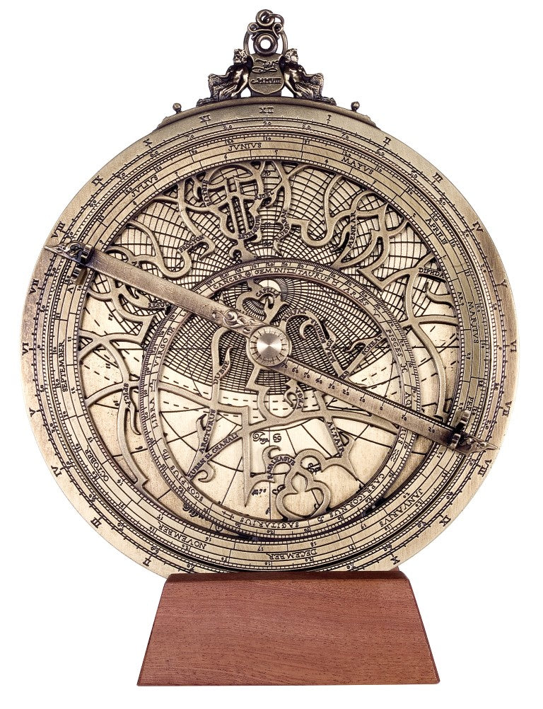 Großes Messing-Astrolabium Rojas– Durchmesser 20 cm – Reproduktion – H34