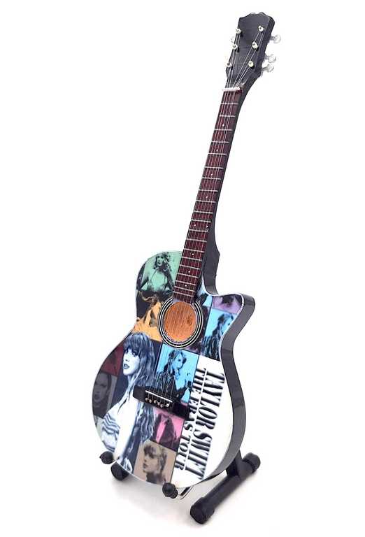 Mini-Gitarre – Taylor Swift – MGT-9064 – Geschenk für einen Taylor-Swift-Fan