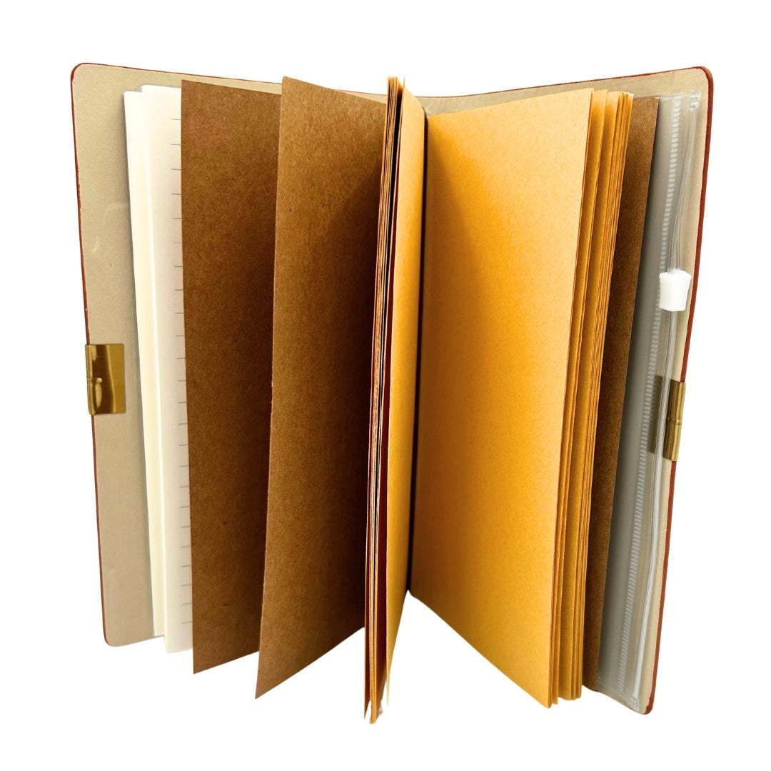 Leder-Reisenotizbuch, Organizer, Visitenkartenetui – EE7