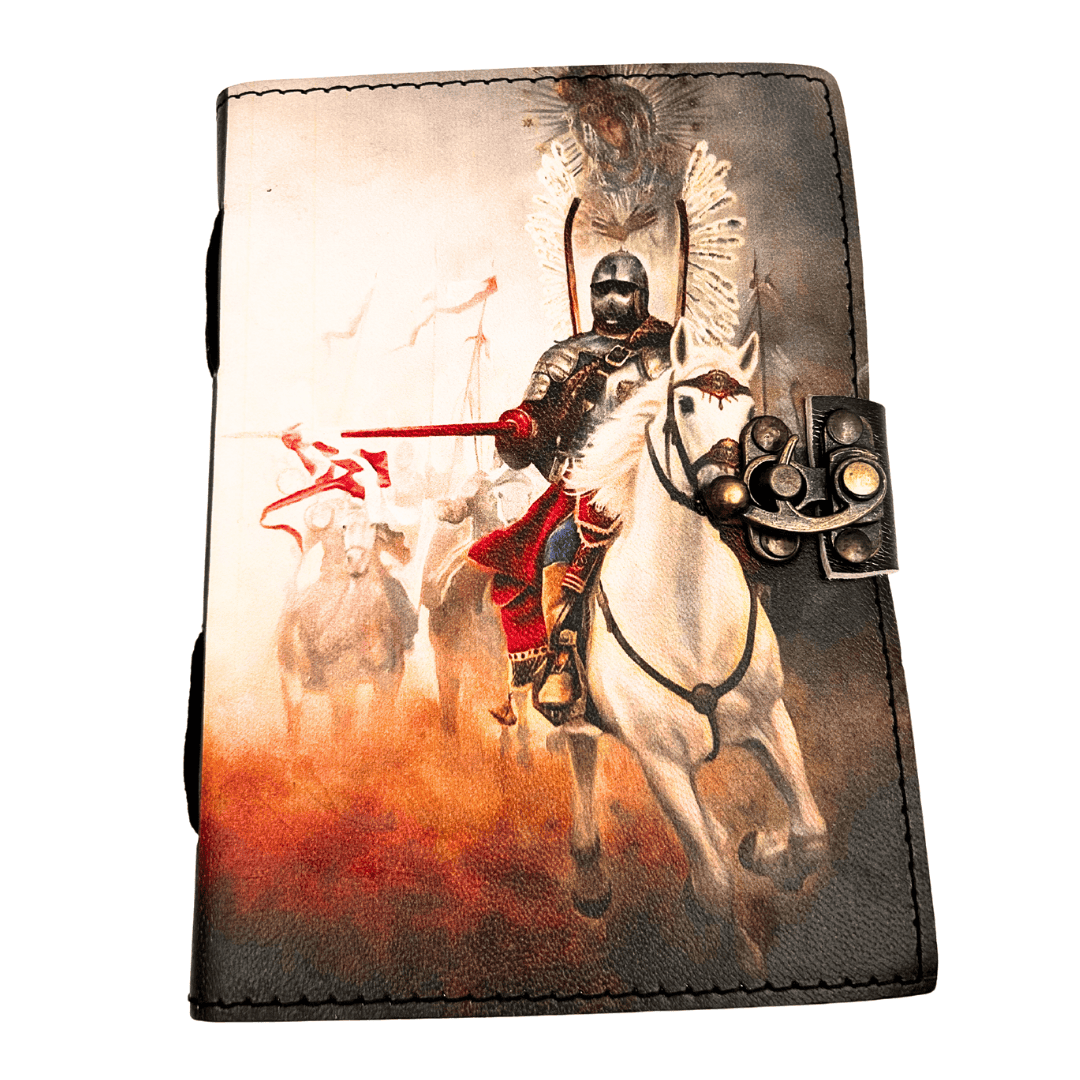 Ledernotizbuch Tagebuch Hussaria patriotisch - 200 Seiten - AH14