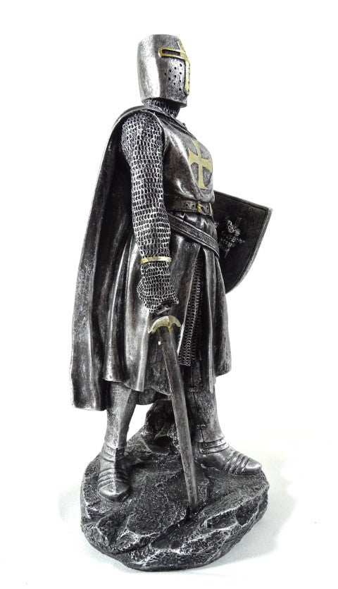 30 cm Crusader Knight Figurine with Engraving