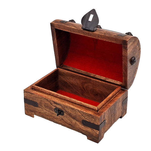 Holzschachtel für ein Geschenk - Schatztruhe – DNU-016A