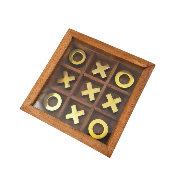 Tic-Tac-Toe in Schachtel mit Glasdeckel - DNU-004