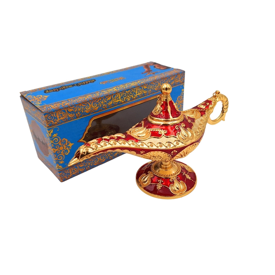 Lampe d’Aladin LAR avec de magnifiques décorations dorées, 22 x 7 x 11 cm