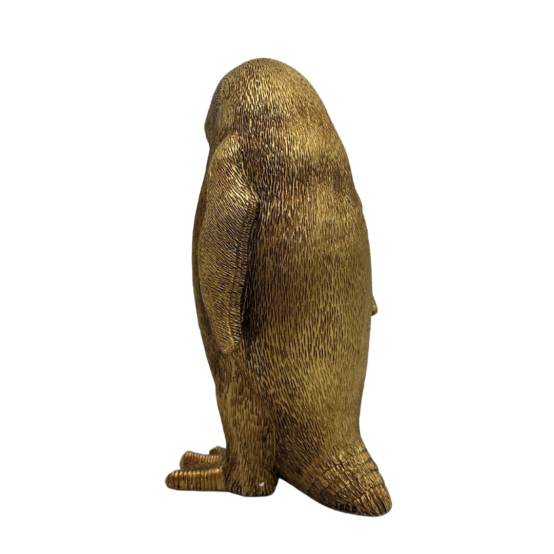 Dekorfigur goldener Pinguin Höhe 20,5 cm – 3989FJZ