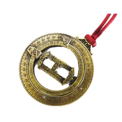 Miniatur-Sonnenuhr - astronomische Ringe - H90