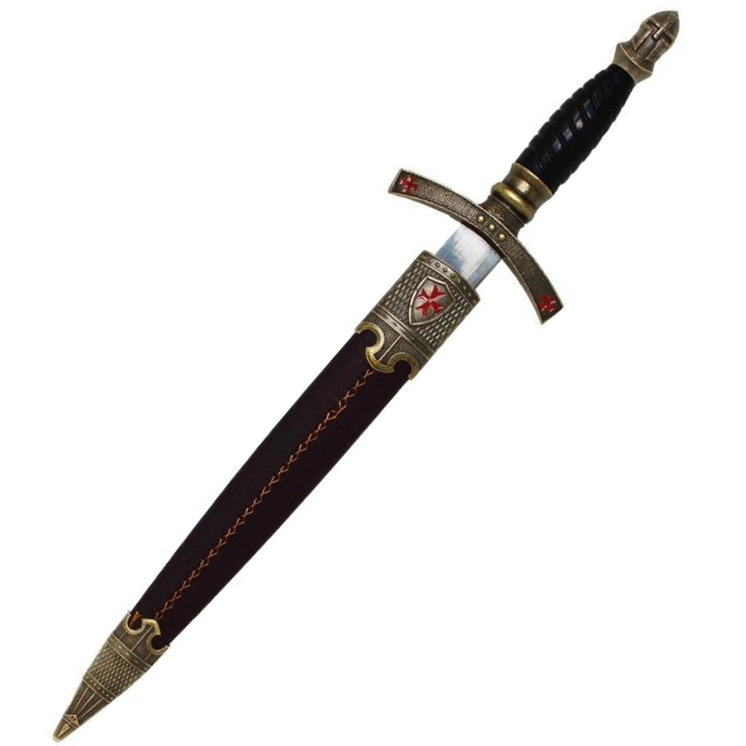 Templer-Dolch in Scheide, dekorativ – Replik – Edelstahl – SW-203