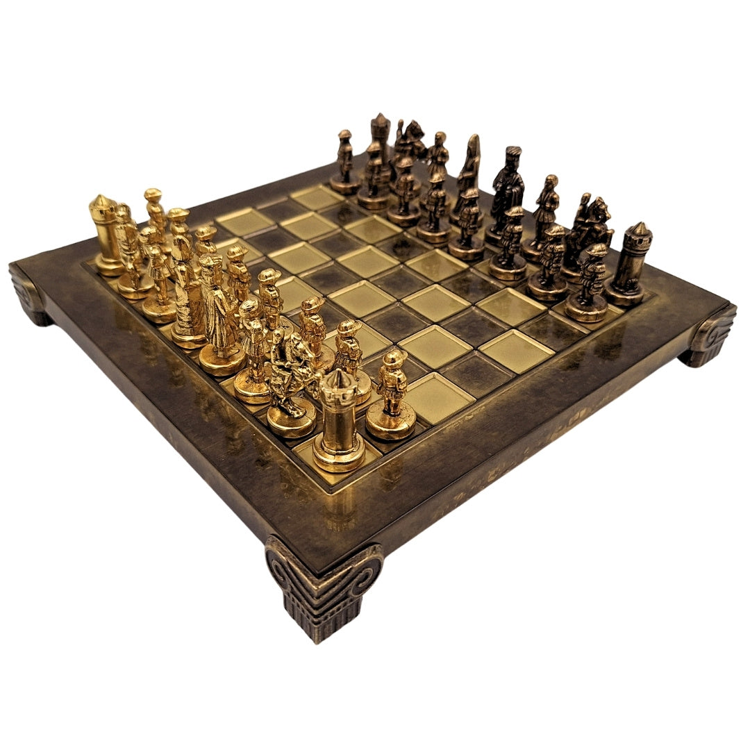 Exklusive Metallschachfiguren Byzanz 20x20 cm - S1CBRO