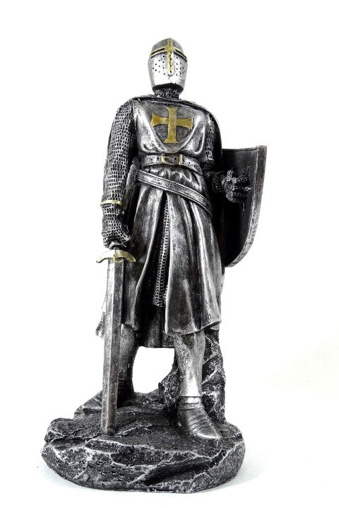 30 cm Crusader Knight Figurine with Engraving