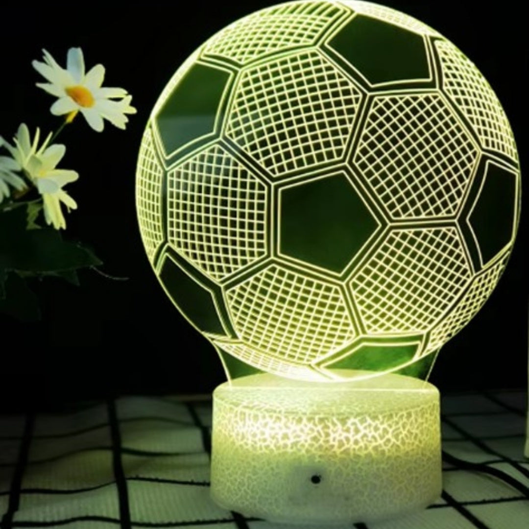 Nachtlicht Fußball - Geschenk für Fußballspieler, Gadget - 3 Farben - P107