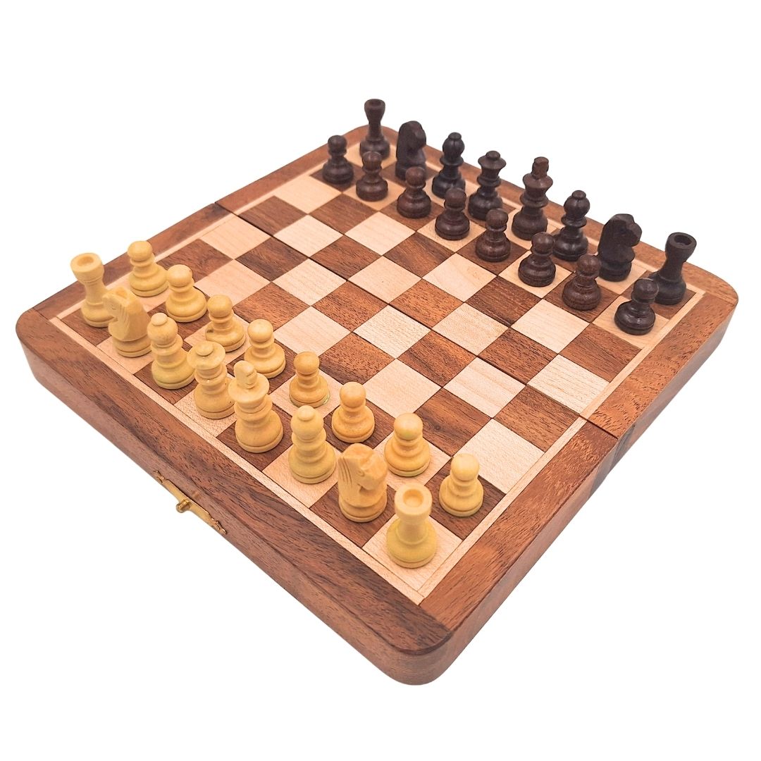 Magnetisches Holzschach - Strategiespiel - G201Z