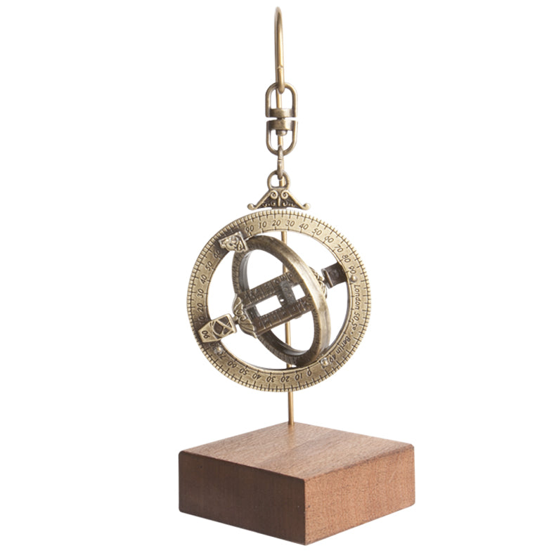 Miniatur-Sonnenuhr - astronomische Ringe H89