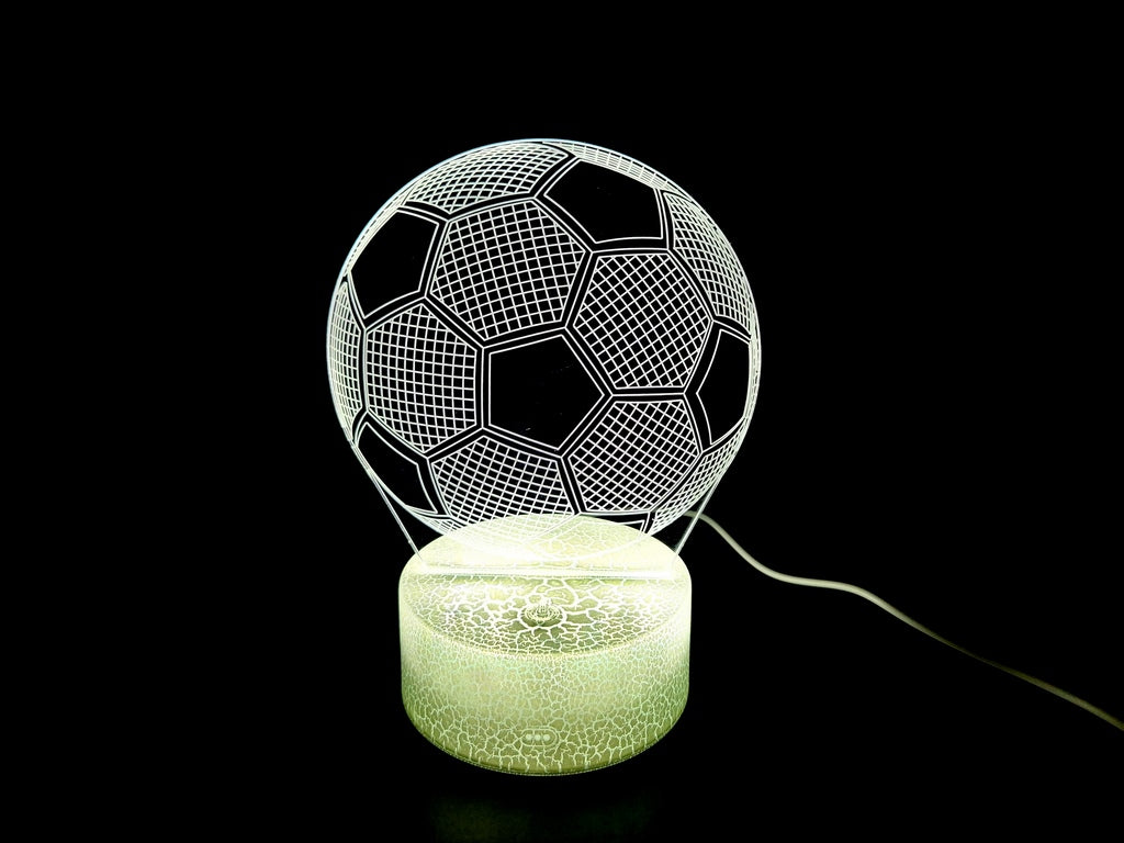 Nachtlicht Fußball - Geschenk für Fußballspieler, Gadget - 3 Farben - P107