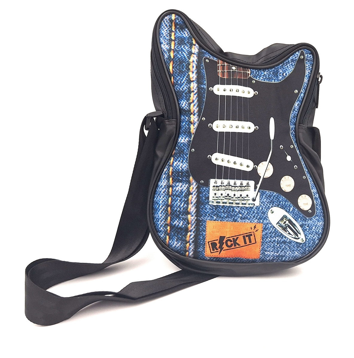 Umhängetasche in Gitarrenform „Let’s rock“ – RBG-019