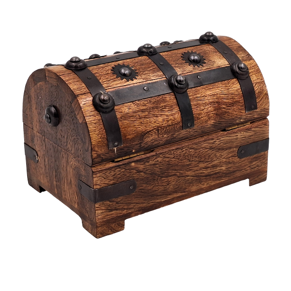 Holzschachtel für ein Geschenk - Schatztruhe – DNU-016A