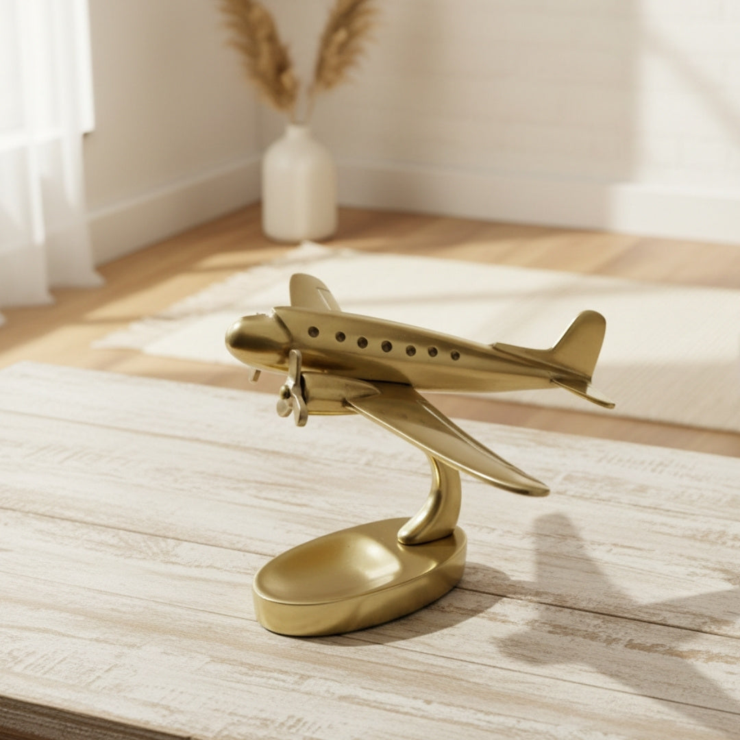 Großes Metallmodell eines zweimotorigen Flugzeugs – 90549