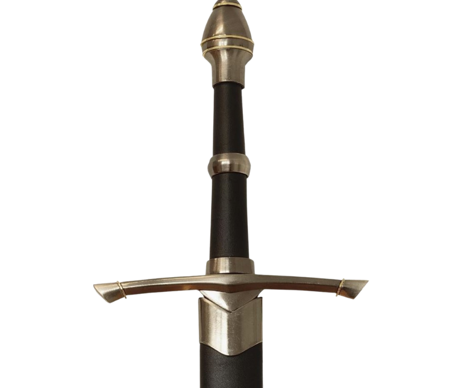Épée de chevalier en acier avec fourreau de 105 cm – élégante réplique en acier inoxydable avec possibilité de gravure