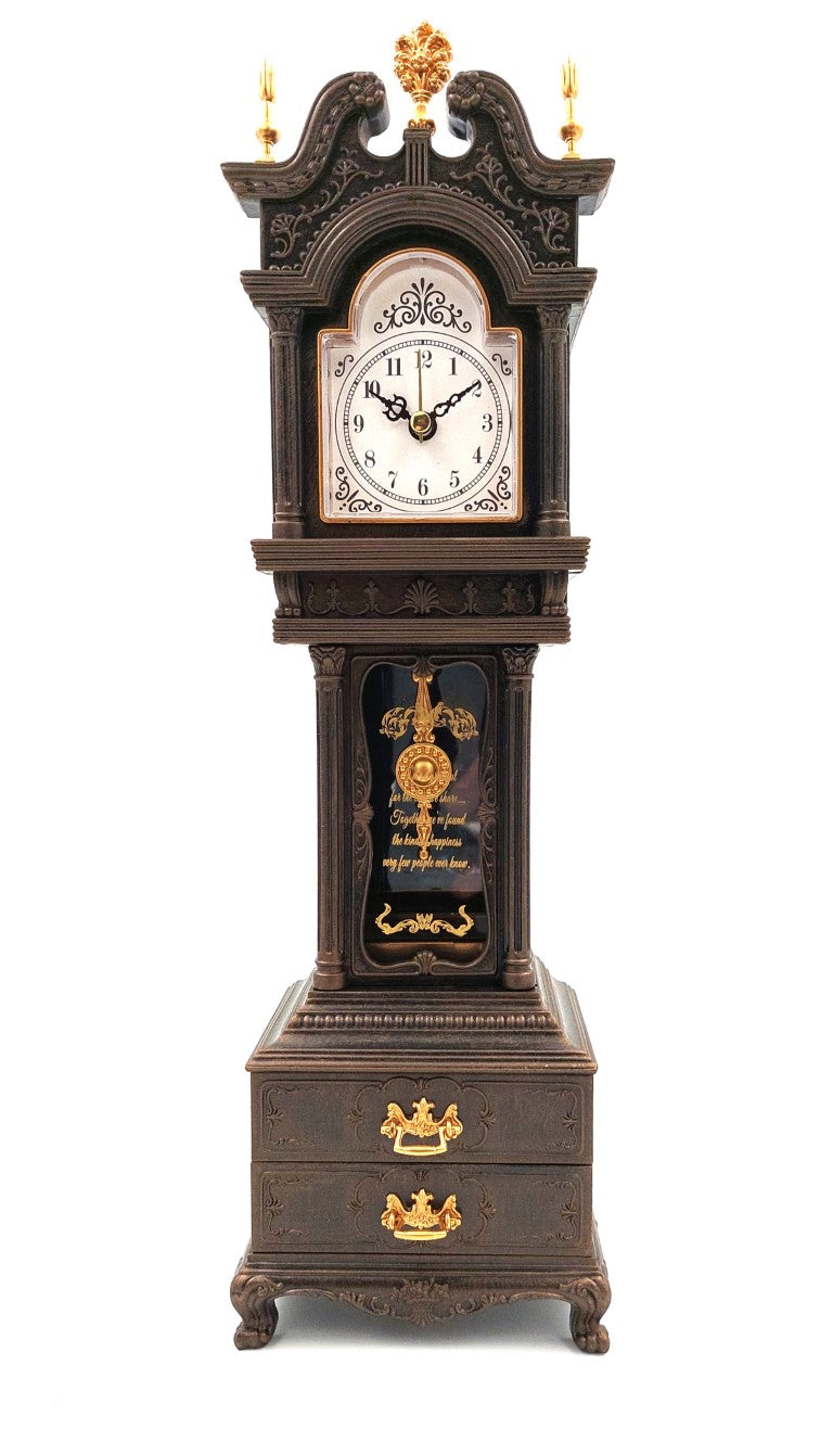 Spieluhr Retro-Standuhr für den Kaminsims mit Schubladen - 24105
