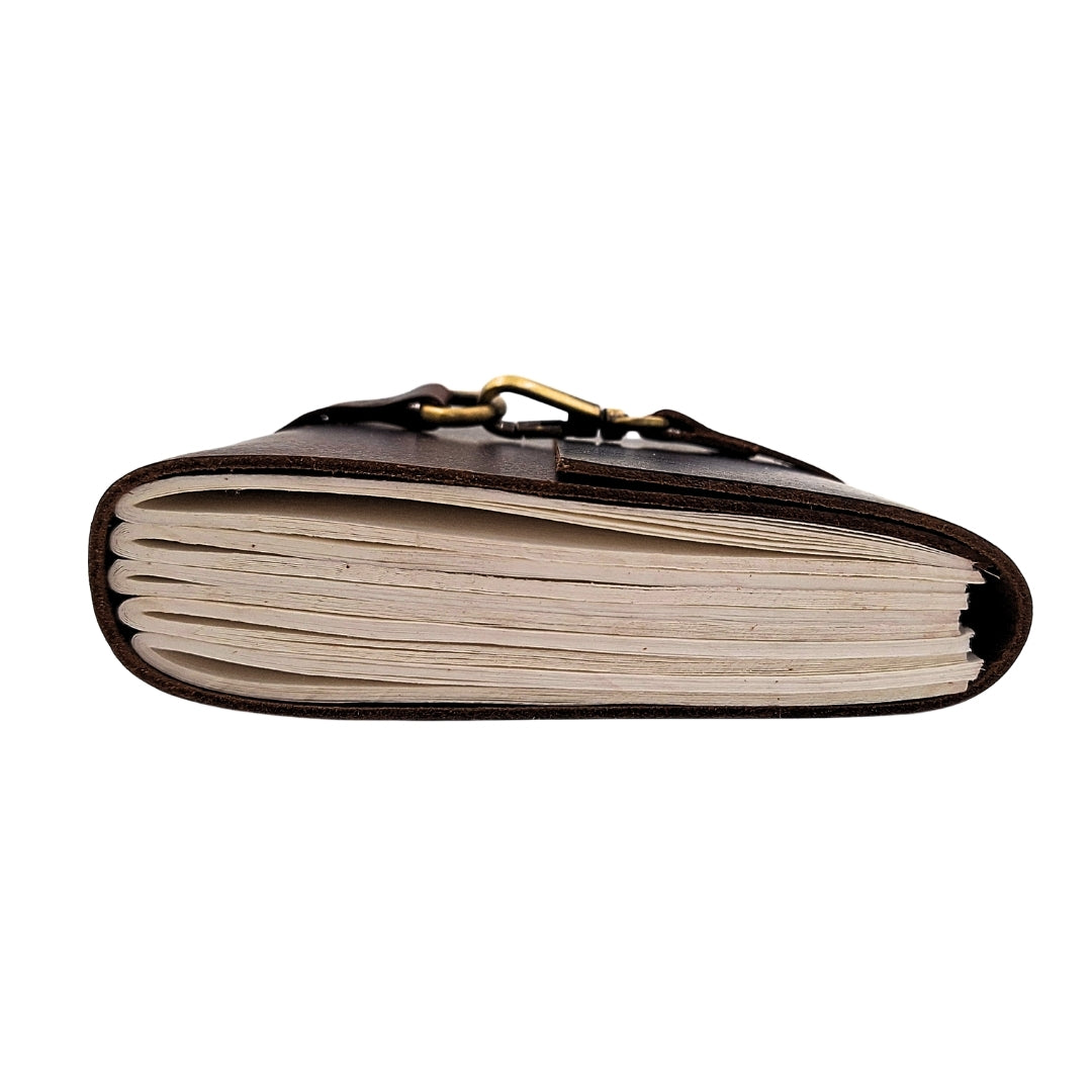 Elegantes Retro-Leder-Notizbuch 200 Seiten Vintage - AH06