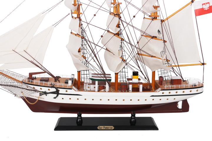 Modell des Segelschiffs Dar Pomorza 80cm - DARPOM80
