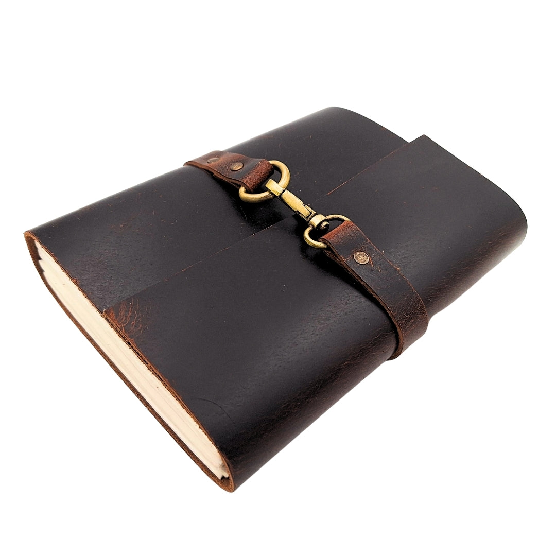 Elegantes Retro-Leder-Notizbuch 200 Seiten Vintage - AH06