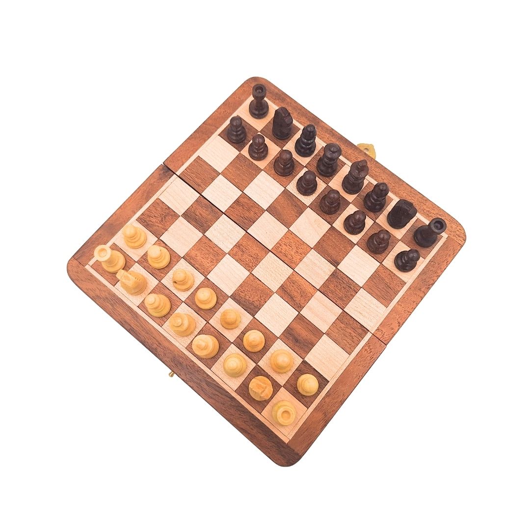 Magnetisches Holzschach - Strategiespiel - G201Z