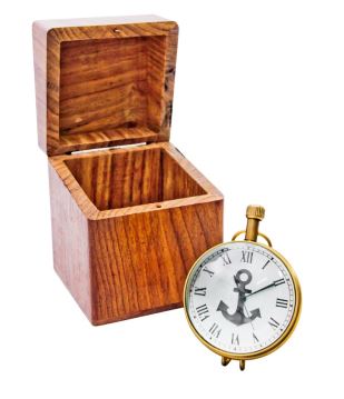 Maritime Uhr in Holzkasten NI406A/1