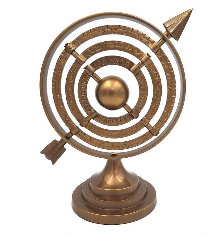 Aluminum Arrow Spherical Astrolabe - Height 30cm - NI9114A