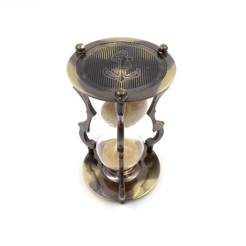 Elegante dekorative Messing-Sanduhr 5 min - NC2677