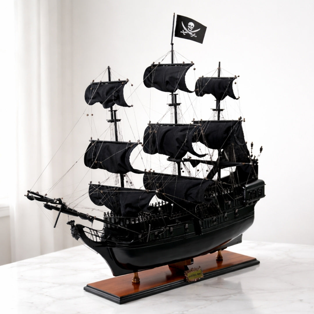 Black Pearl Modell eines Piratenschiffs – Länge 89cm – BP80R