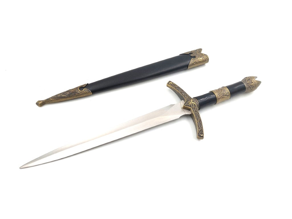 Dekorativer Ritterdolch aus Stahl - Replik - SW-178