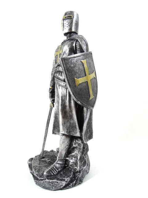 30 cm Crusader Knight Figurine with Engraving