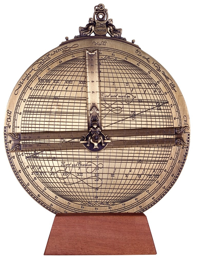 Großes Messing-Astrolabium Rojas– Durchmesser 20 cm – Reproduktion – H34