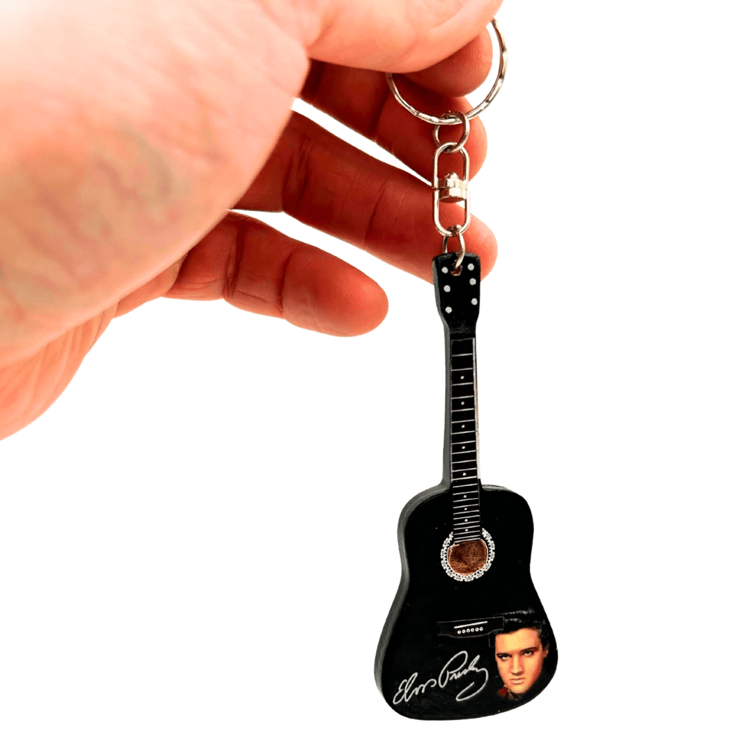 Schlüsselanhänger Gitarre im Stil von Elvis Presley Tribute - EGK-1389
