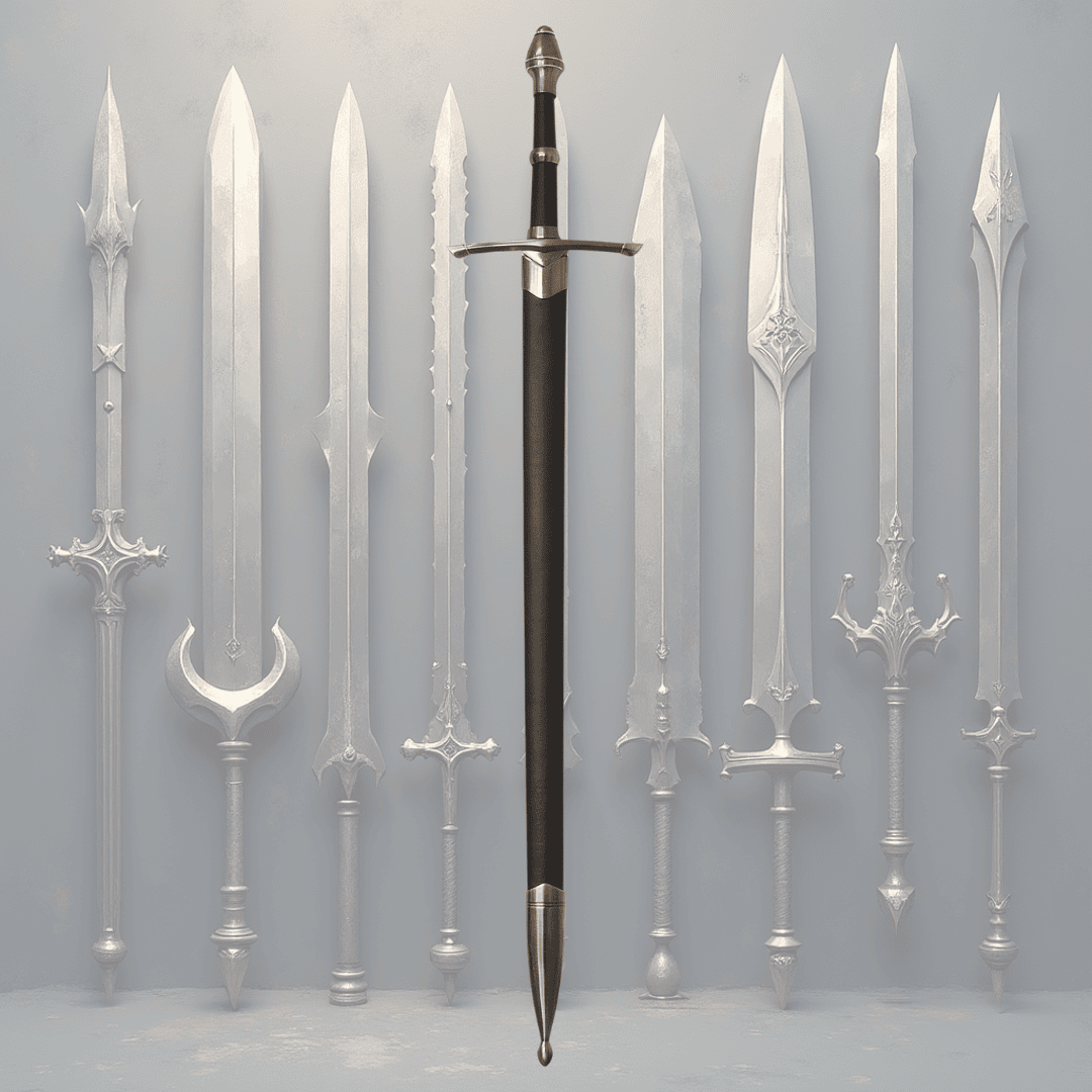 Épée de chevalier en acier avec fourreau de 105 cm – élégante réplique en acier inoxydable avec possibilité de gravure