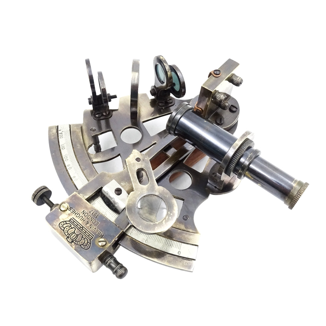 Messing-Sextant in Lederschachtel - NC1514B