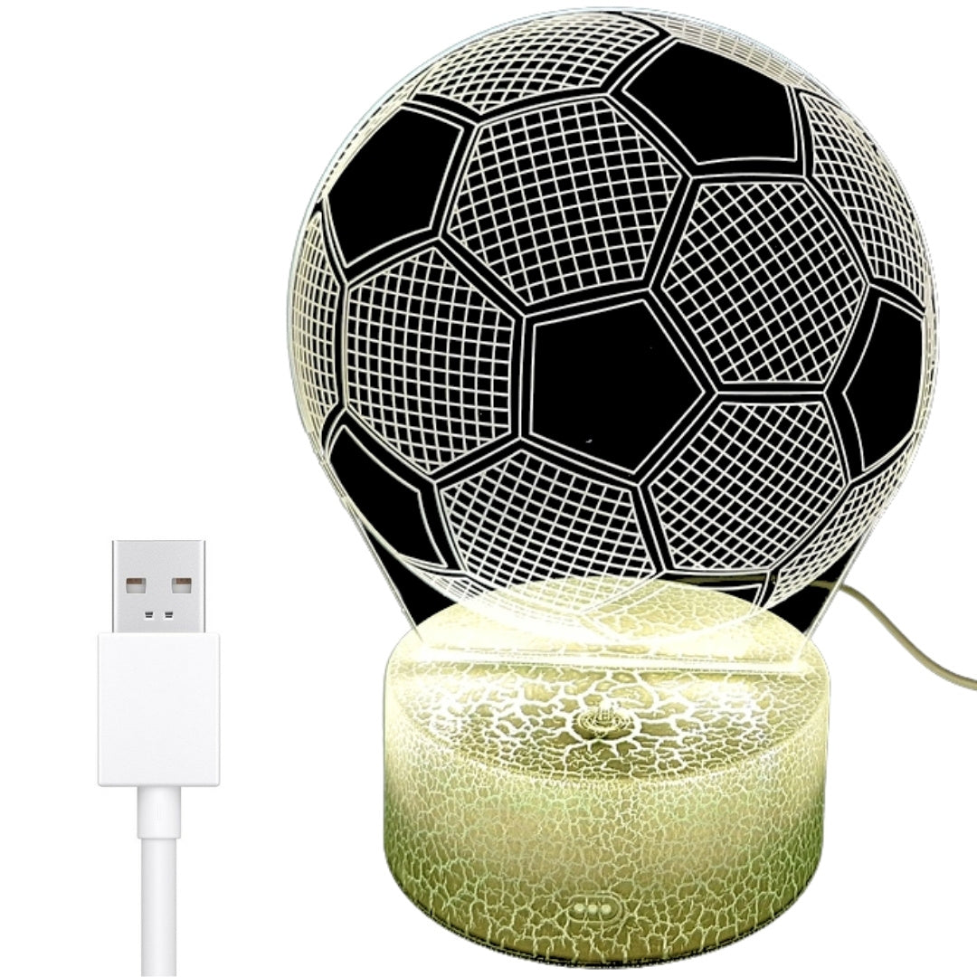 Nachtlicht Fußball - Geschenk für Fußballspieler, Gadget - 3 Farben - P107