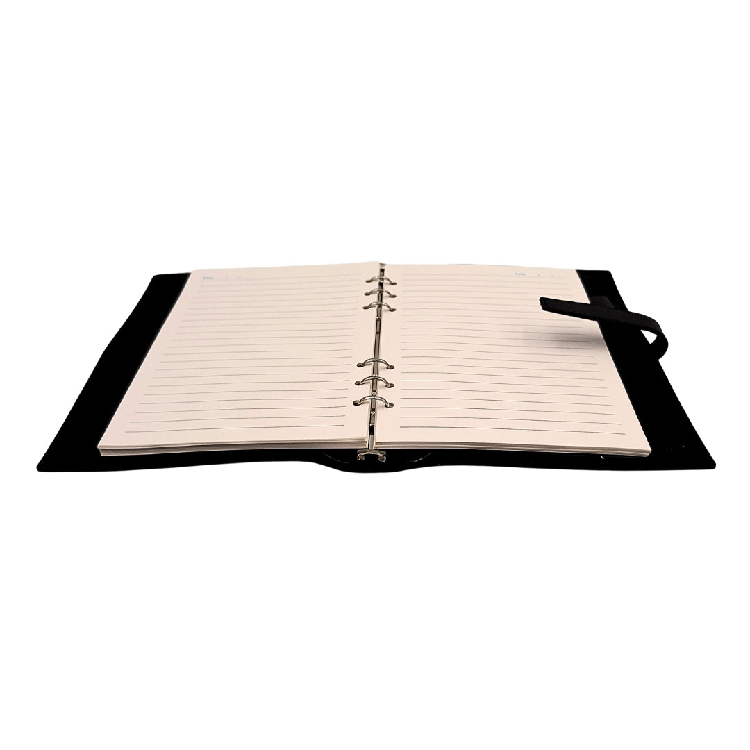 Elegantes Leder-Notizbuch A5 Vintage Retro mit Verschluss – Tagebuch Journal – EE4