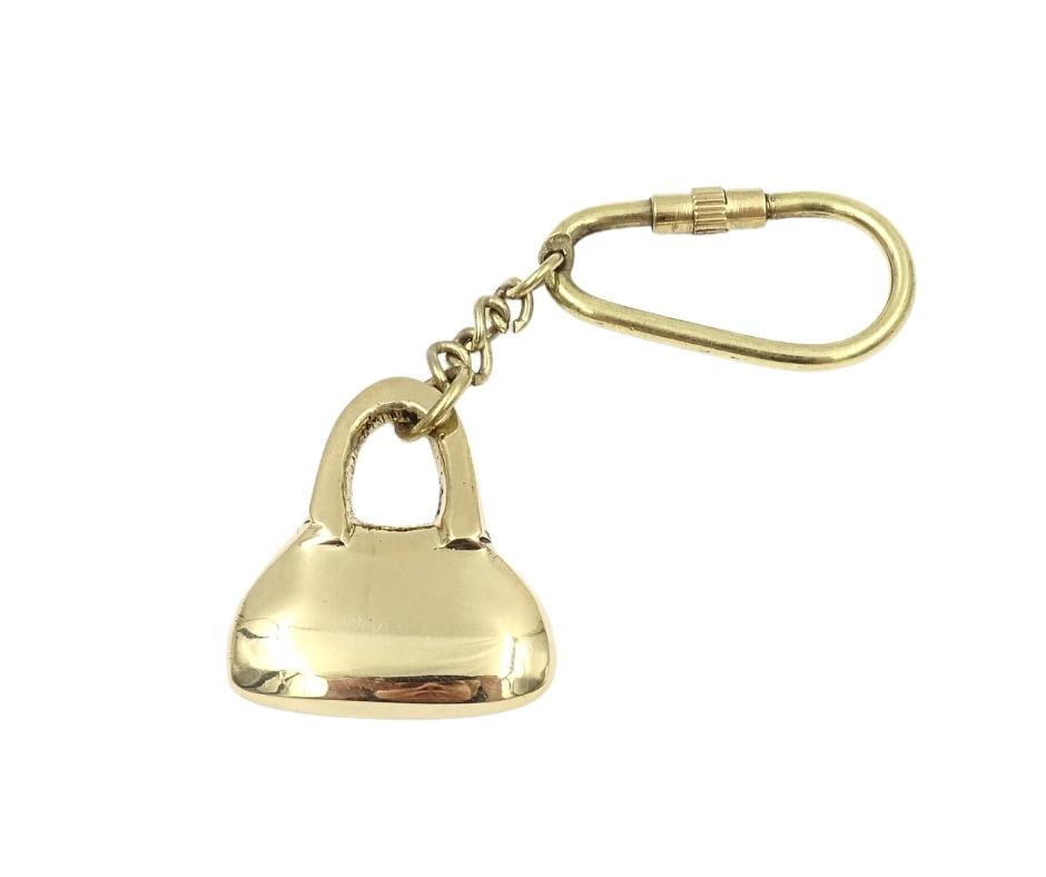 Messing-Schlüsselanhänger Handtasche – KRT10
