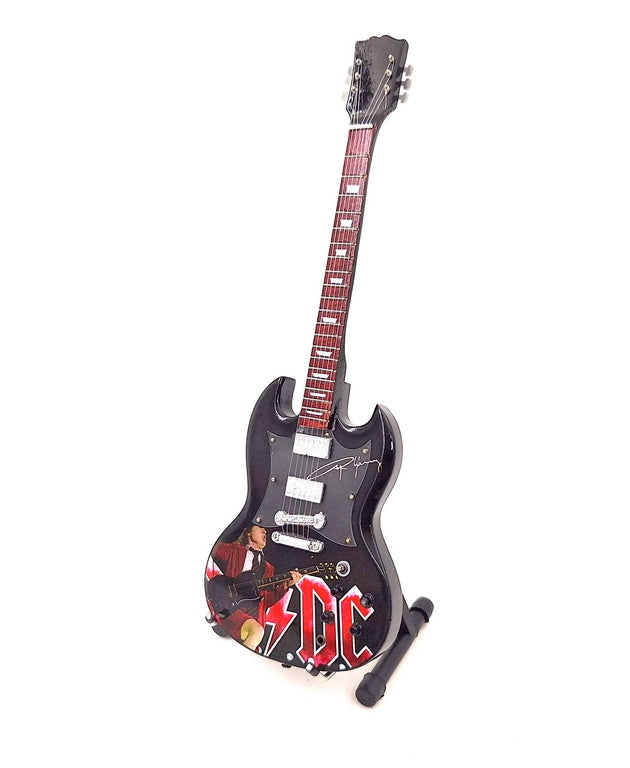 Mini-Gitarre - 24,5 cm – im Stil von Angus Young – MGT-8518