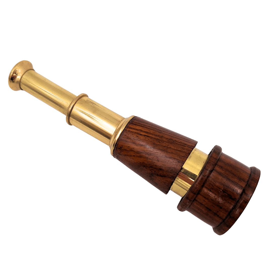 Retro-Fernrohr aus Messing und Holz – HT021