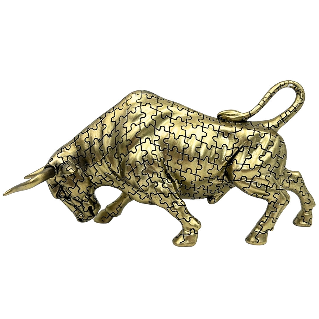 Stier - goldene Dekorfigur - Symbol der Stärke und des Reichtums - 43111Y1