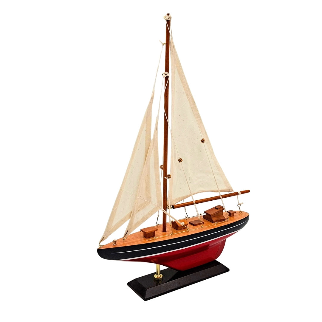 Wooden Sailing Yacht Model - F1705