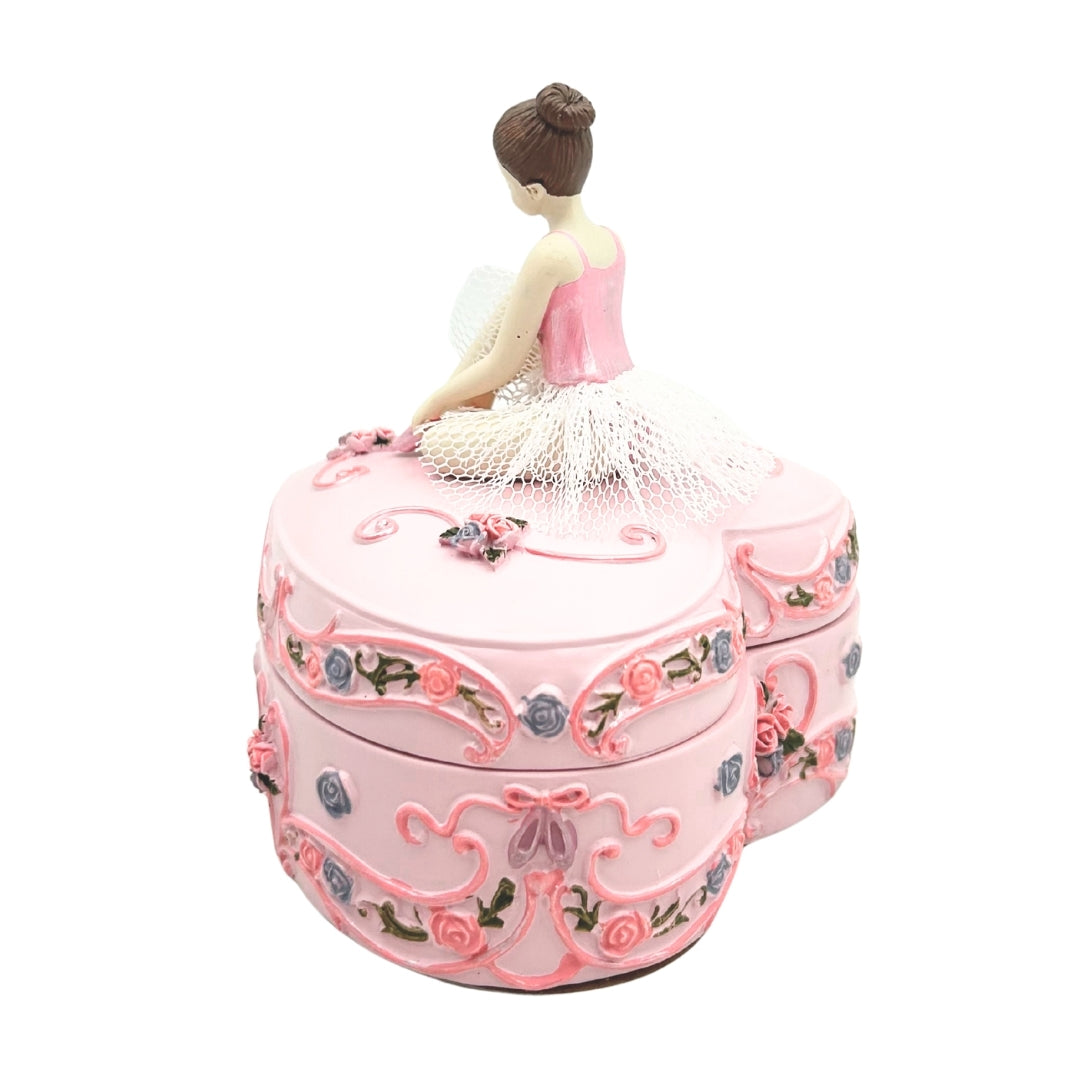 Spieluhr-Schmuckkästchen Ballerina Herz Schwanensee – MP-19031