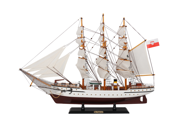 Modell des Segelschiffs Dar Pomorza 80cm - DARPOM80
