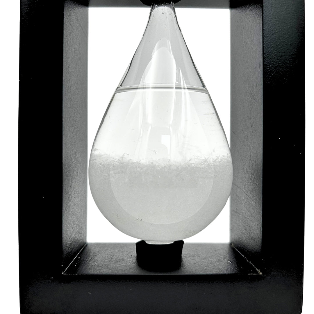 Fitzroy-Sturmbarometer in Holzfassung - Tropfen-Sturmglas – BAW1