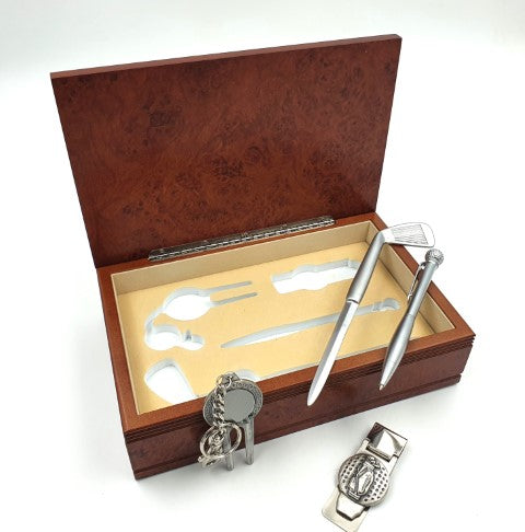Golf - vierteiliges Geschenkset - ideales Geschenk für Golfliebhaber - G082