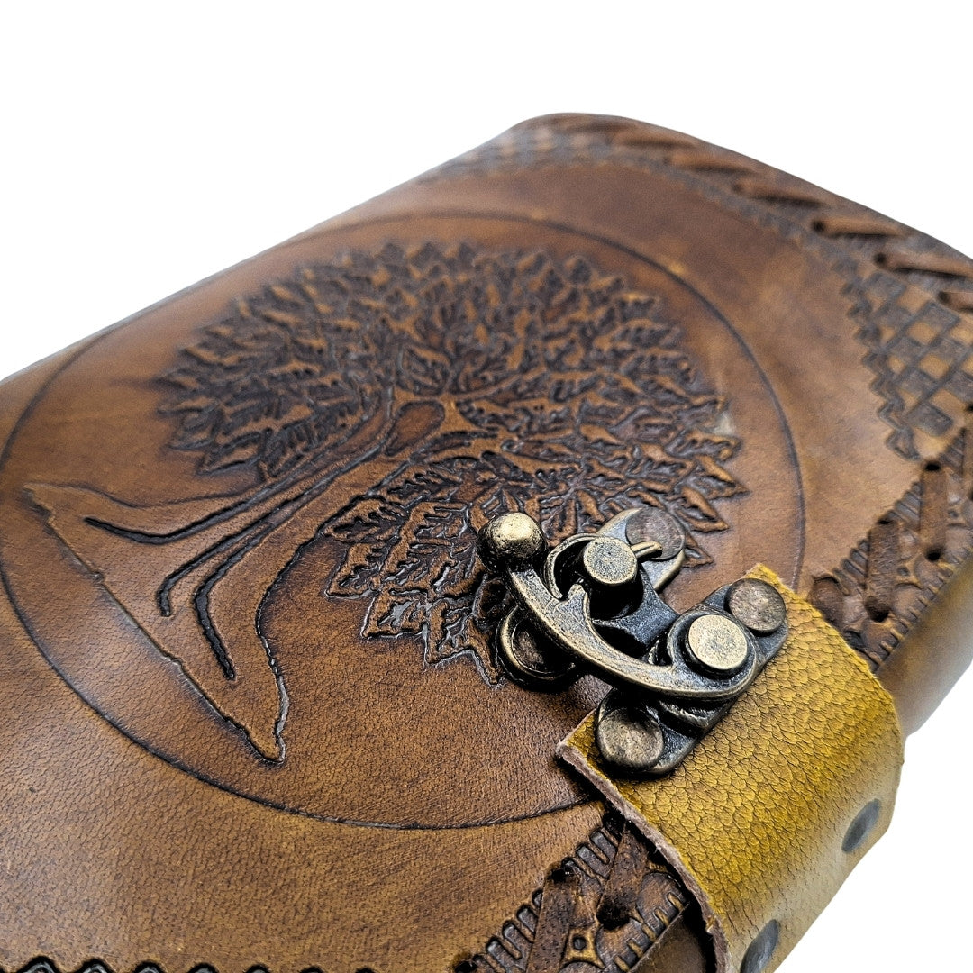 Leder-Notizbuch Vintage Retro 200 Seiten – Baum des Lebens - AH01