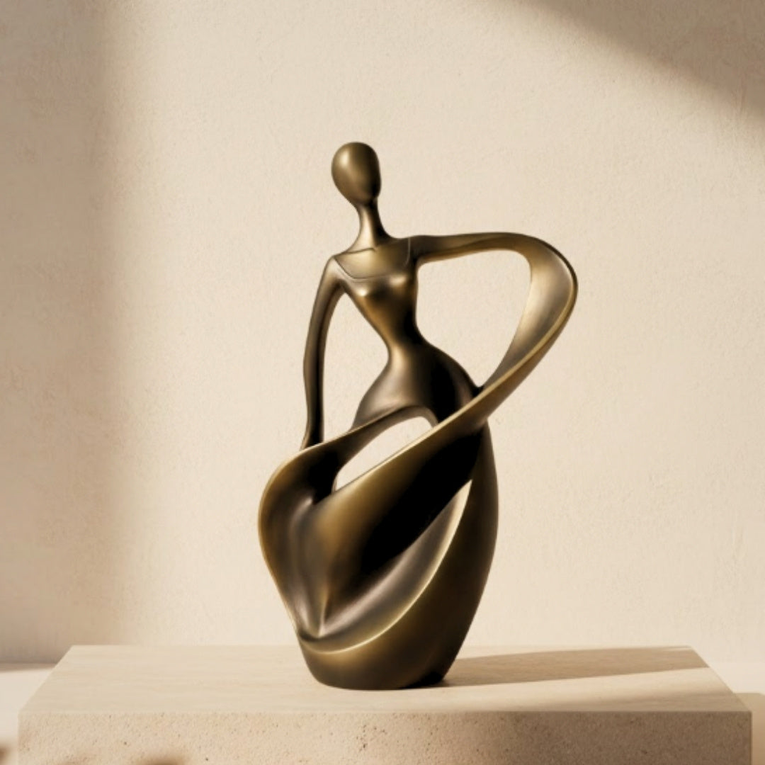Tänzerinnen-Figur – moderne abstrakte Dekoration 24cm - E44446