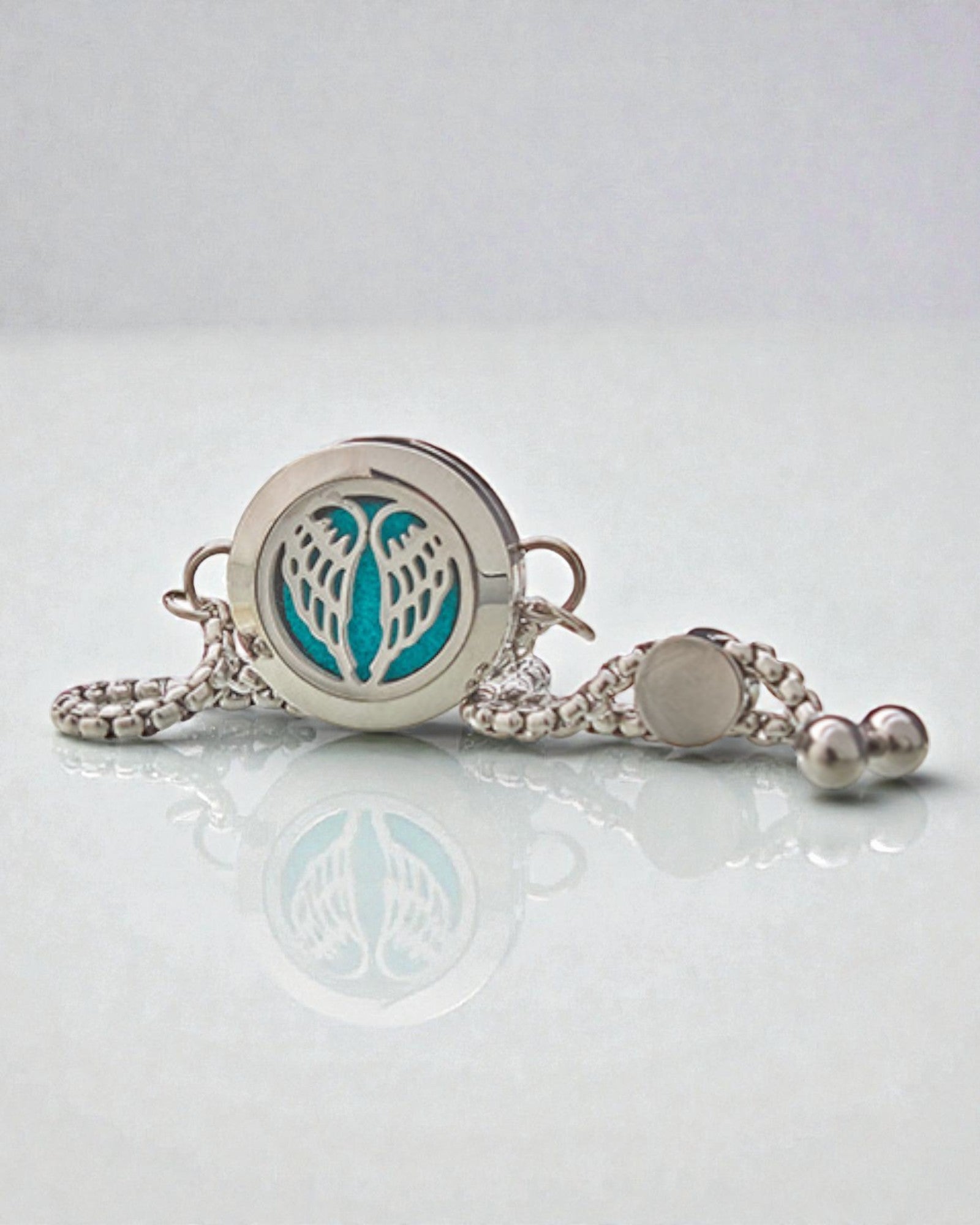 Aurora Wings – Bransoletka Aromaterapeutyczna ze Skrzydłami Anioła 20 mm